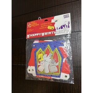 Disney HUNCHBACK OF NOTRE DAME Birthday Banner Party Supplies Decorations VTG
